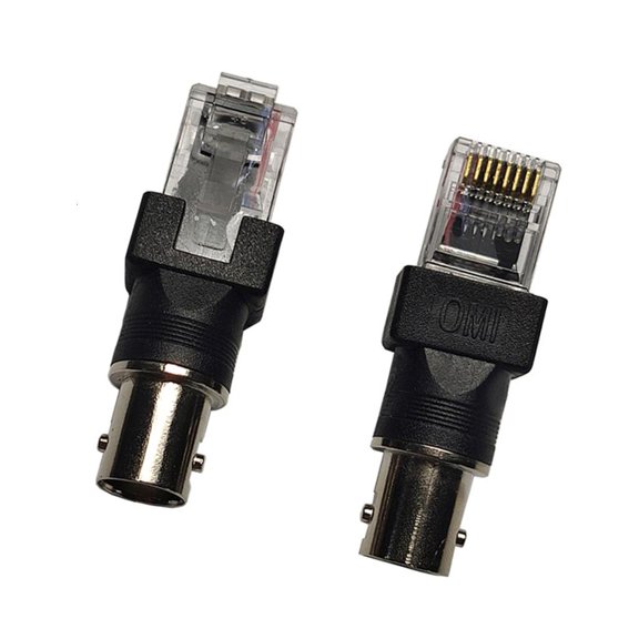 CIYISON BNC to RJ45 Converters Adapter BNC Female to RJ45 Male Coaxial Coax Barrels Coupler