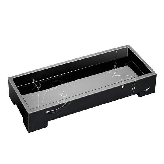 CIYISON Bathroom Tray Home Decor Rectangular Plate Countertop Waterproof Marble Texture