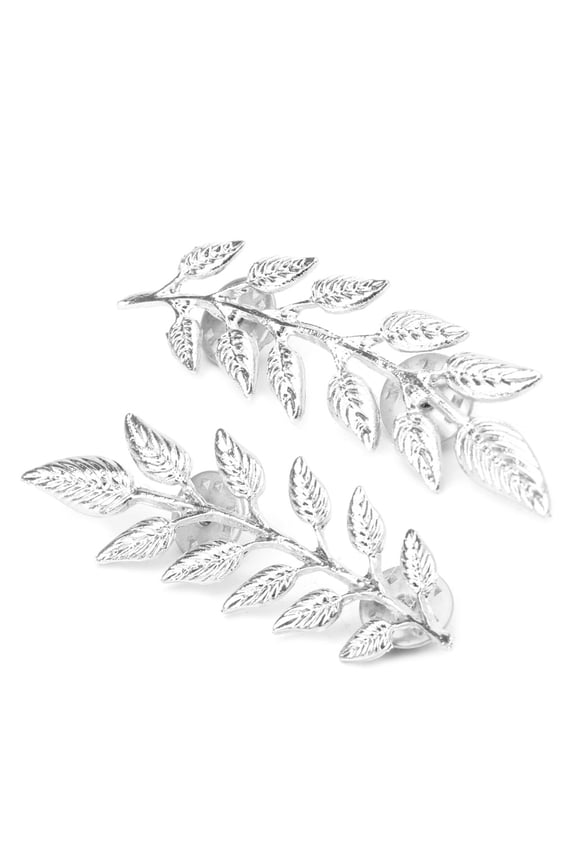 Beautiful 1 Pair Vintage Wheat Leaf Brooch Collar Pin Accs Match Shirts Coats