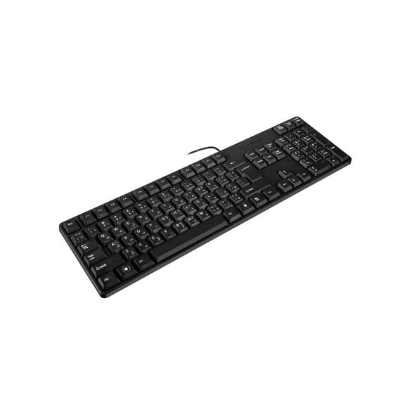 CIYISON Bilingual Arabic English USB Corded Keyboards Corded 104 Keys For Office And Gaming