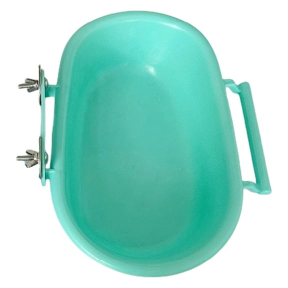 CIYISON Bird Cage Mounted Shower Basin Hangable Bird Bath Tub Water Bowl for Parakeets