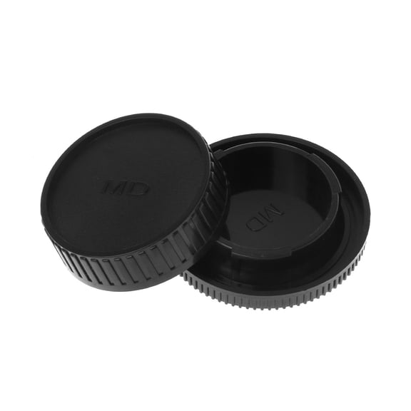 CIYISON Black Camera Body Cap and Rear Lens Cover Cap for Minolta MD X700 DF-1