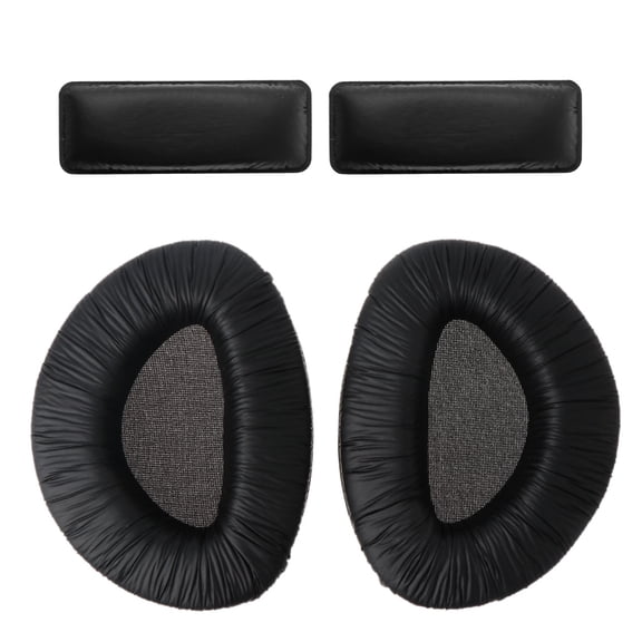CIYISON Black Replacement Earpads With Top Headband Ear Pad Cups Cushion Foam for RS160