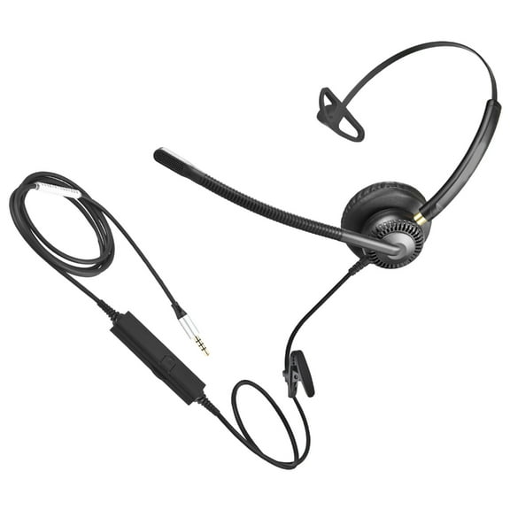 CIYISON CF71 Monaural Earbud Earphone Single ear Headset Phone Great for Telemarketing HandsFree Communication