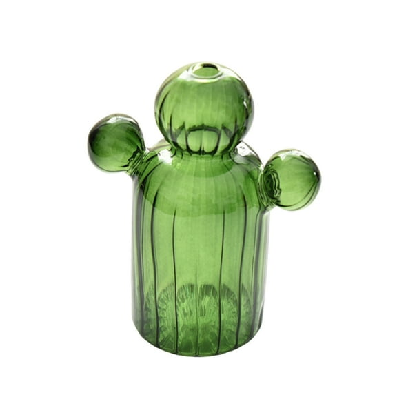 CIYISON Cactus Glass Vase Small Flower Vase Terrariums Flower Arrangement Flowerpots Livingooms