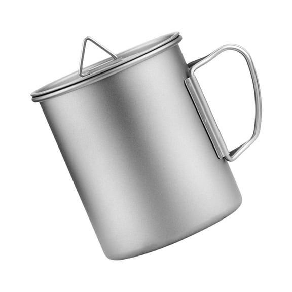 CIYISON Camping Coffee Cup with Lid, Cooking Drinking Water Cup Outdoor Kitchen Equipment Travel Cookware Drink Cup Tourist Mug
