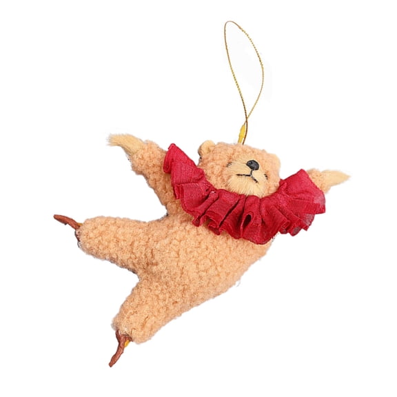 CIYISON Cartoon Dancing Bear Doll Unique Car Ornament Bear Car Pendant Bear Bag Pendant Plush Material Gift for Animal Lover