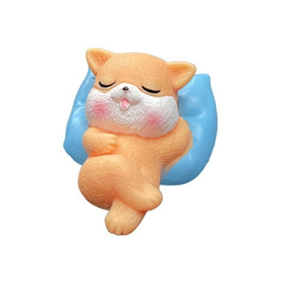 CIYISON Cartoon Miniature Panda Dog Pig Rabbit Figure Sleep Figurine ...