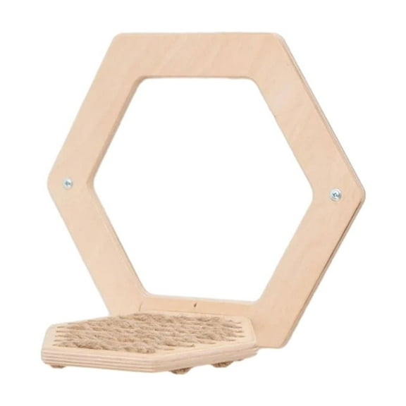 CIYISON Cat Climbing Shelf with Scratching Post Kitten Step Wall Mounted Wood Hideaway Platform for Boredom Cat Playing Jumping