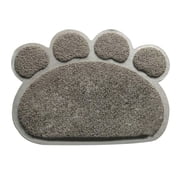 CIYISON Cat Litter Mat Cat-Paw Shaped Waterproof Urine Proof Trapping Scatter Control Trapping Litter Mat Water Resistant