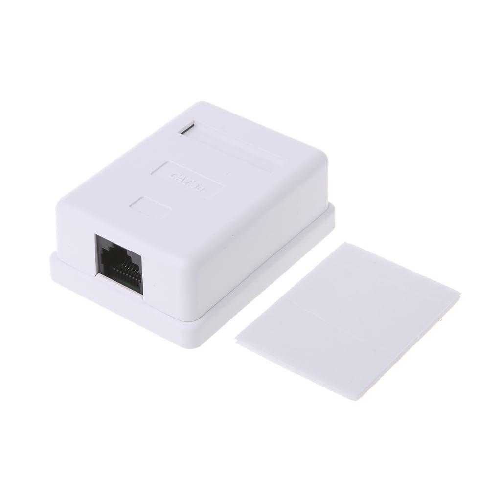 CIYISON Cat6 RJ45 Surface Mount Box Single Port Desktop Network ...