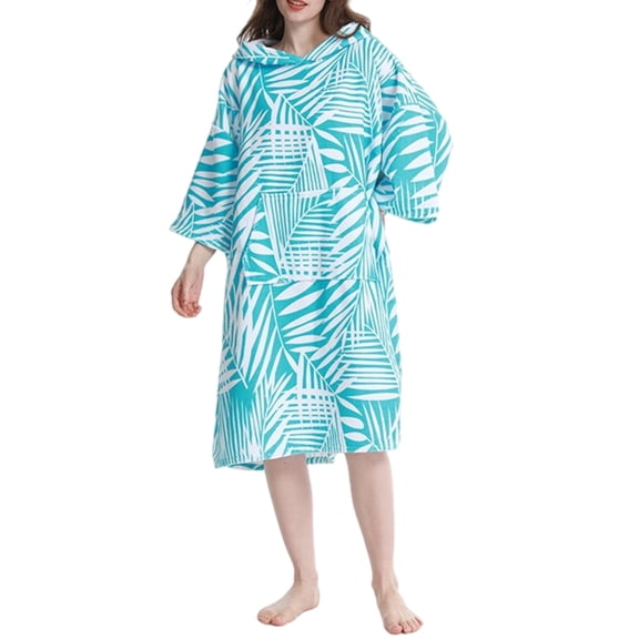 CIYISON Changing Robe Towel Poncho Hoodied Robe for Surfing Swimming Wetsuit Changing