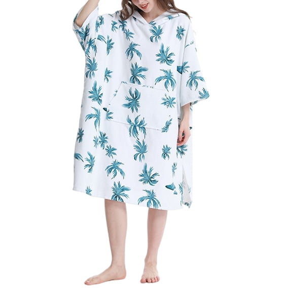 CIYISON Changing Robe Towel Poncho Hoodied Robe for Surfing Swimming Wetsuit Changing
