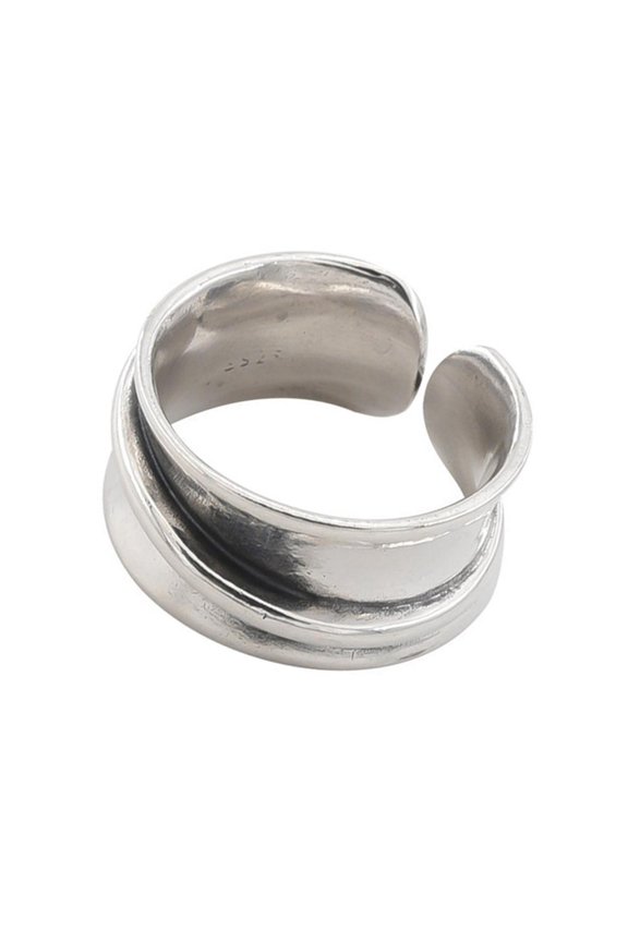Chic Distressed Brass Ring Lightweight Stackable Armors Ring Finger Ring Jewelry