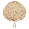 thumbnail image 1 of CIYISON Chinese Style Handmade Fan Natural Hand Weaving for Palm Leaf Fan Portable Cooling Fan For Child and Adult, 1 of 6