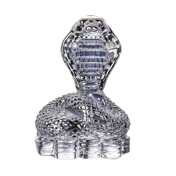 CIYISON Chinese Zodiacs Crystal Snake Figurine Home Accent for Office or Living Room