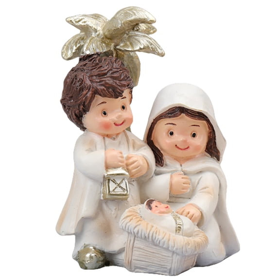 CIYISON Christmas Decoration Resin Nativity Scene Figurines Set for Christmas Table top or Office Decoration