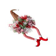 CIYISON Christmas Decoration Wreath Wall Door Hanging Pendant Long Legged Elves Doll Tree Ornament Decor New Year Party Supplies