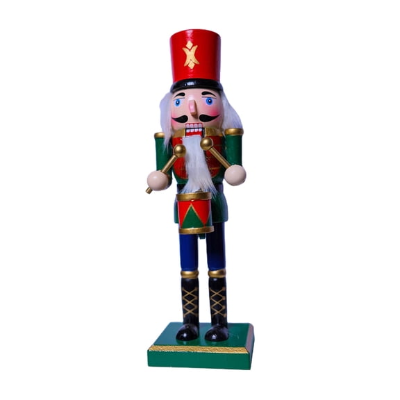 CIYISON Christmas Decorations Walnut Cracker Wood Nutcrackers Puppet Festive Home Decor