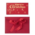 thumbnail image 1 of CIYISON Christmas Gifts Card Holder With 6 Slots Gold Embossing Santa Themed Designs Paper Red Envelope For Celebration, 1 of 20