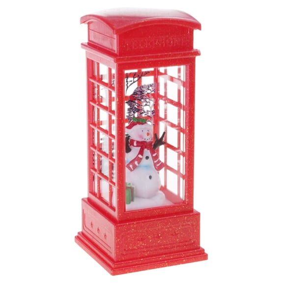 CIYISON Christmas Lantern Decoration Plastic Snowflake Phone Booth Crystals Designs