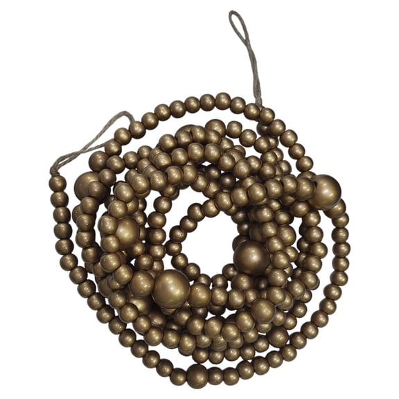 CIYISON Christmas Party Decorations Wood Bead Garlands For Indoor Festival Homes Styling