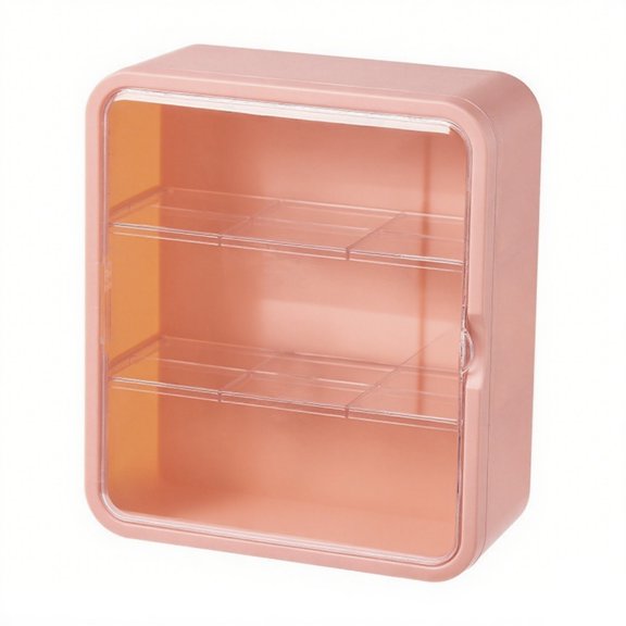 CIYISON Clear Organizers Cabinet With Customizable Shelves for Miniatures