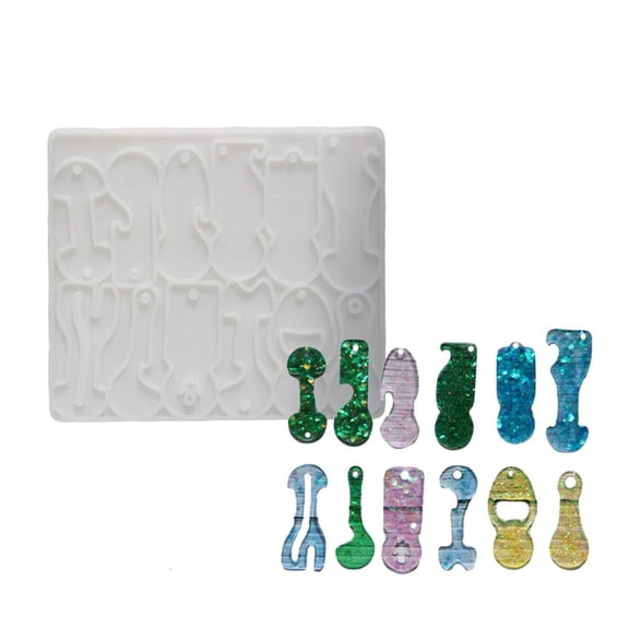 CIYISON Clear Silicone Crafting Mould for Customizable Trolley Coin Shaped Accessories