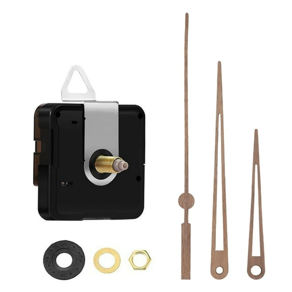 CIYISON Clock Mechanism with Wood Clock Hands Super Quiet Clock Movement Battery Operated Clock Repair Parts Replacement Kits