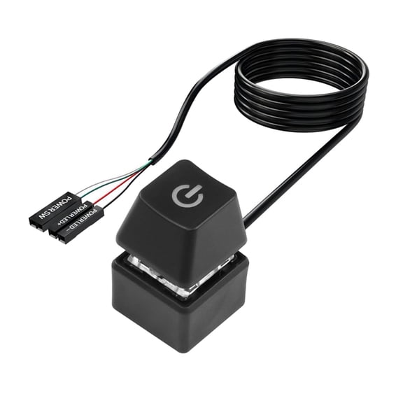 CIYISON Computer Case Power Button Extension Cable with Indicator Light 1.8M 5.9ft Cord
