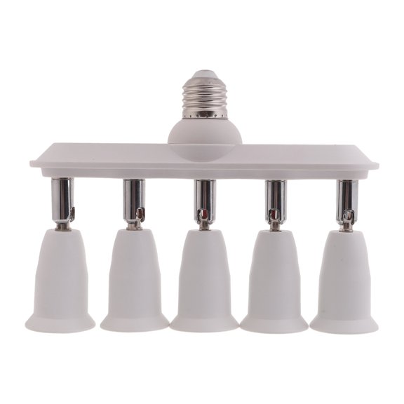 CIYISON Convenient 3/4/5 in 1 E27 to E27 Base Extender Light Lamp Bulb Socket Splitter Adjustable Multiple Head Lamp Holder