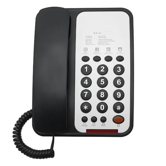 CIYISON Corded Telephone Basic Desk Analog Landline Phone for Home Guest Room
