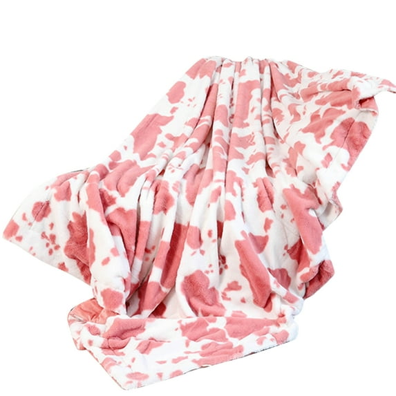 CIYISON Cow Print Throw Blanket Soft Flannel Cozy Cow Blankets Adults Lightweight Fuzzy Cow Blankets for Couch Sofa Bed Office