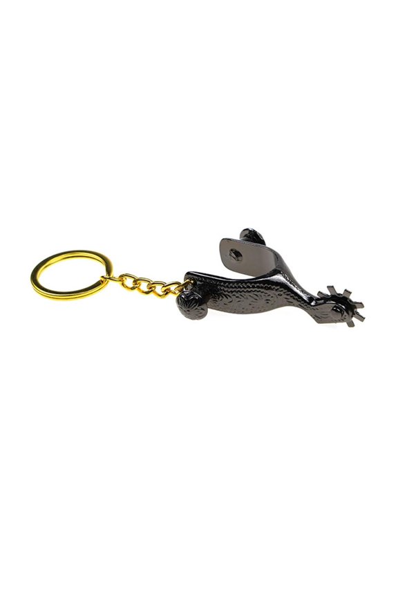 Cowboy Style Alloy Keyring Charm Spur Design Compact Travel Essential Accessory