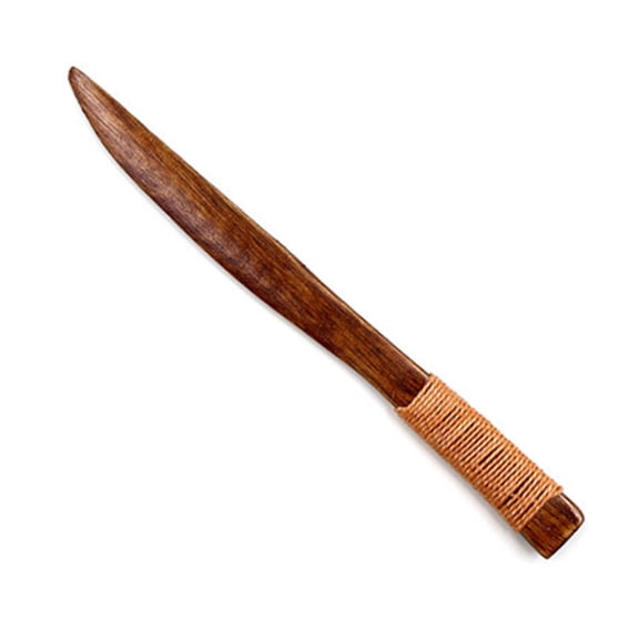 CIYISON Cupcake Knives Rustic Cutlery Wooden Party Knives Dessert Fork Knife for Party