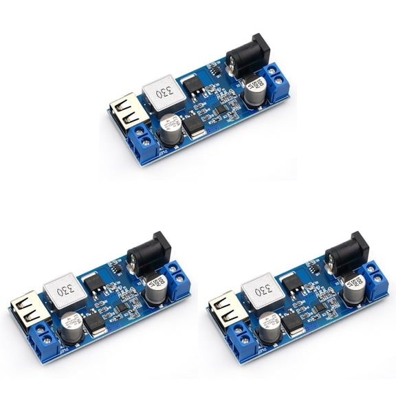 CIYISON DCDC 24V/12V to 5V 5A StepDown Power Supply Module High Efficiency 92% With USB Charging For Automotive DIY Projects