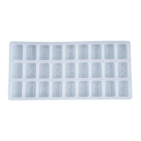 CIYISON DIY Symbol Rune Silicone Mould Handmade Symbol Words Resin Casting Charm Mold