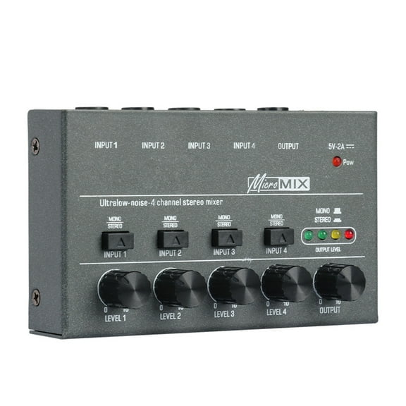 CIYISON DX400 Audio Mixer for Keyboards,Mixer,Musical Instruments Portable Sound Mixer