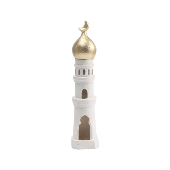 CIYISON Delicate Mosque Sculpture Craftsmanships Resin Castles Figurine for Children Room
