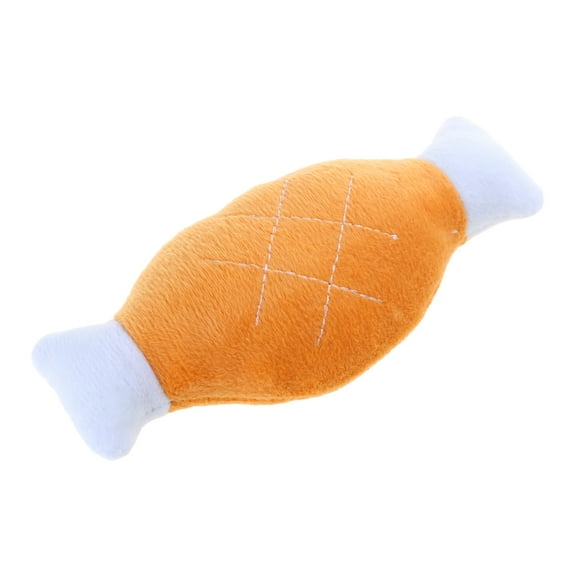 CIYISON Dog Chewing Toy for Aggressive Chewer Pet Plush Drumstick Toy Puppy Soft Teething Toy Dogs Cute Squeak Toy Pet Supplies