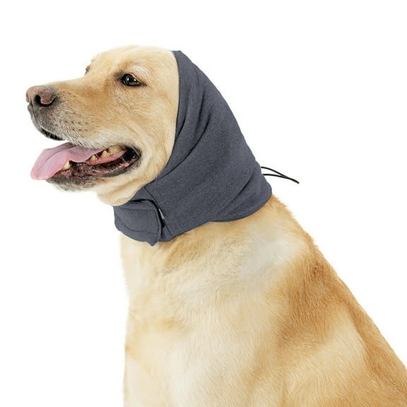 CIYISON Dog Grooming Head Wrap Soft Noise-proof Earmuffs Pet Ear Cover Noise Reductions