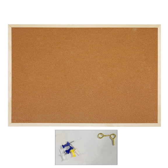 CIYISON Dual-Side Cork Board Quartet Corkboard Bulletin Board Wall Message Notice Board