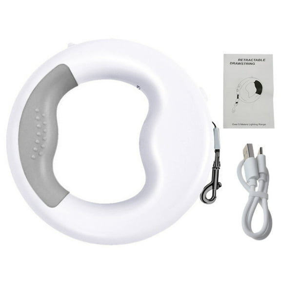 CIYISON Durable Automatic Retractable Pet Puppy for Cat Traction Rope Walking Dog Belt Leash with Rechargeable LED Light