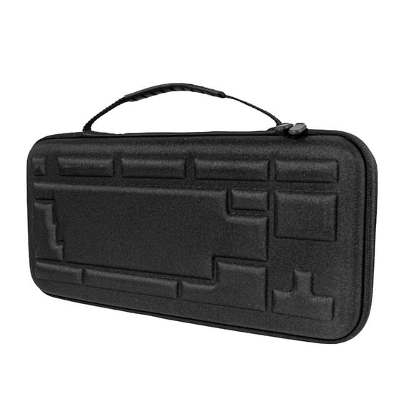 CIYISON EVA Keyboard Case Durability For 84 Key Keyboards With Ergonomic Handle And Zippered Meshed Pocket For Accessories
