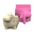 thumbnail image 1 of CIYISON Easy to Use Silicone Mold for Cute Cow Shaped Succulent Vases Flower Pots Mould, 1 of 11