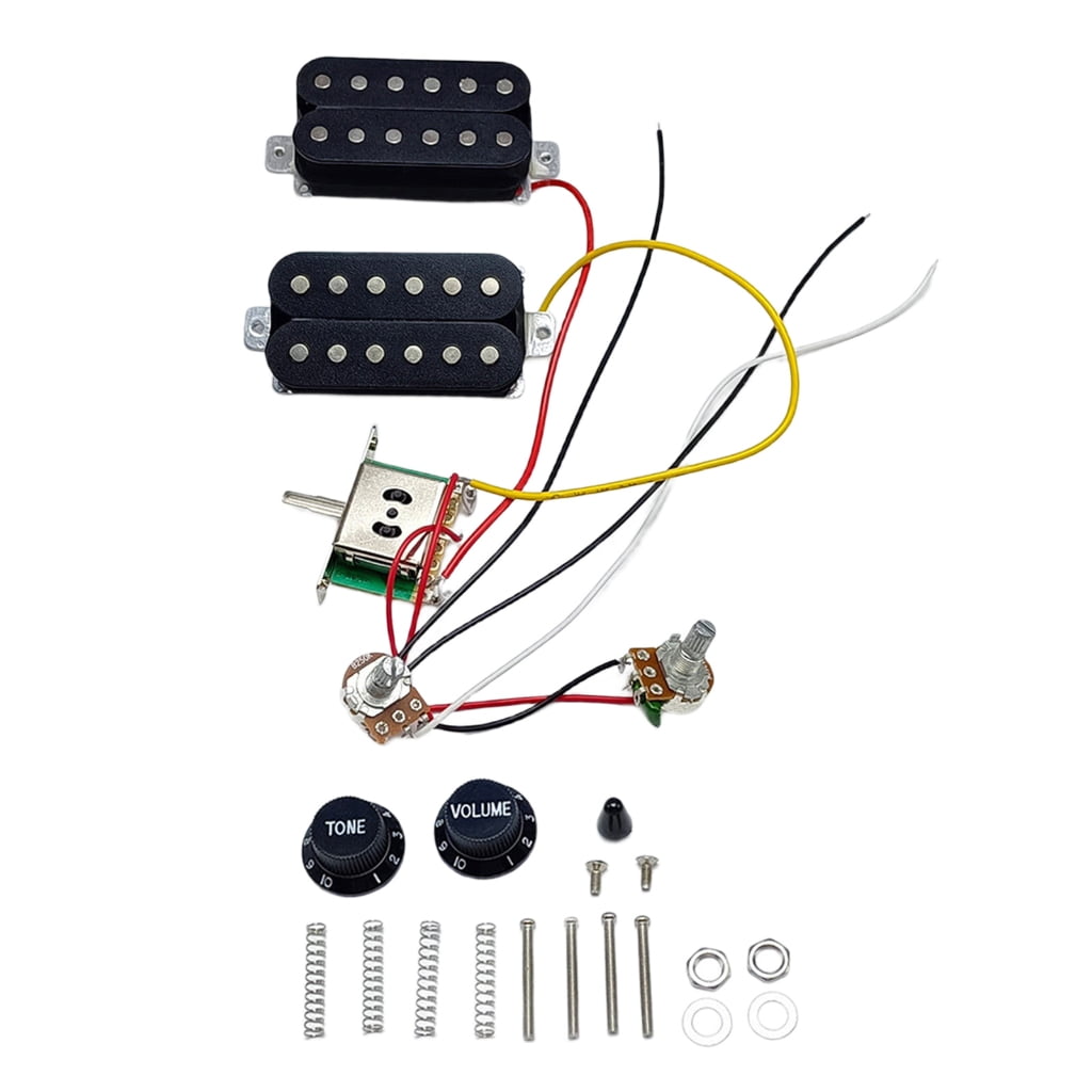 CIYISON Electric Guitar Pickup Kits HH Style Guitar Pickups Set with Prewired Harness