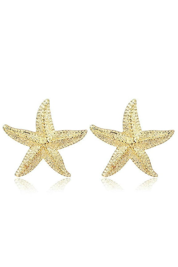 Elegant Starfish Earrings Statement Alloy Ocean Sea Star Stud Earrings for Women Jewelry Gifts Fashion Earrings
