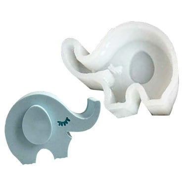 CIYISON Elephant Candle Mold Animal Candle Silicone Moulds Handmade Frog Giraffe Mold for DIY Fondant Cake Candy Decorating Tool