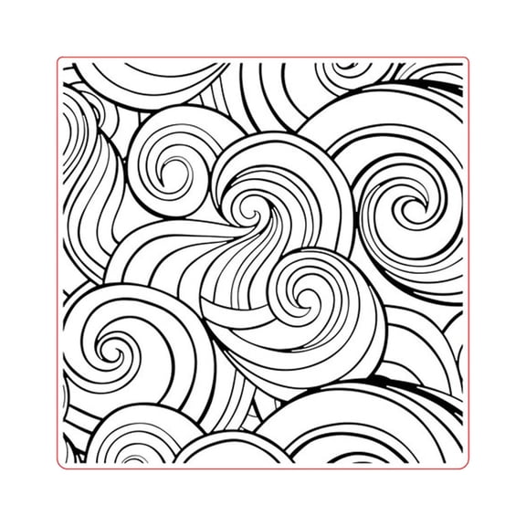 CIYISON Embossing Folders Clear Plastic Template Swirl Frame Stencil for DIY Paper Card Scrapbooking Craft Album Decorations