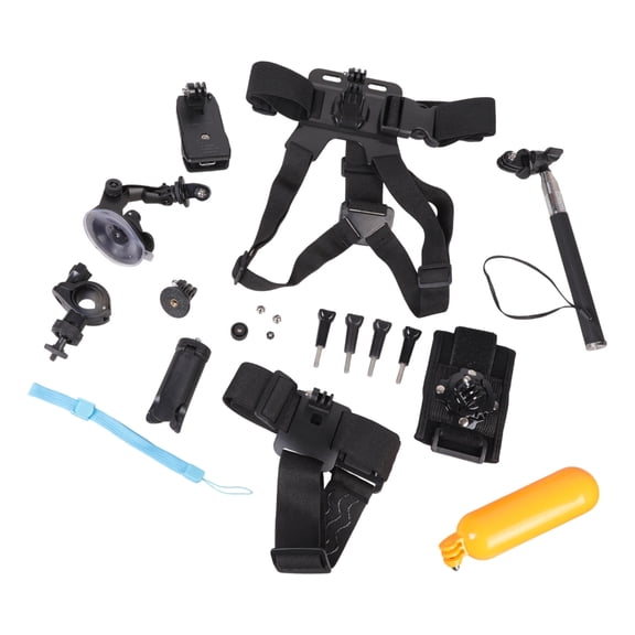 CIYISON Entire for Action Cameras Chest Mount Selfportrait Stick Suction Cup Accessories